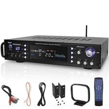 Pyle Hybrid Amplifier Receiver, 3000W / AUX,USB,RCA Inputs - Black P3301BAT