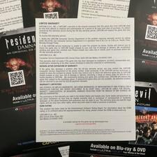 Resident Evil 6 PS3 PlayStation 3 Instruction Manual & Insert Only