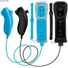 2 in 1 Motion Plus Wii Rmote Nunchuck Controller for Nintendo Wii/Wii U Game