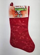 Peanuts Snoopy Christmas Stocking Red Felt Snoopy With Colored Lights Ruz