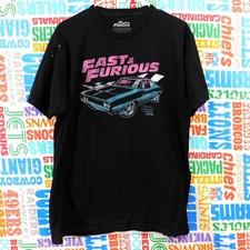 Fast And Furious Dodge Charger Graphic T Shirt Size L Black