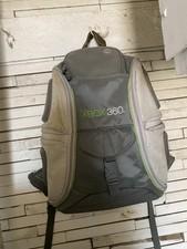 vintage Mad Catz gray and green Xbox 360 console protective backpack