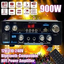 Stereo Amplifier Home Audio Bluetooth 5.0 Max 450W Power Stereo Receiver AK55