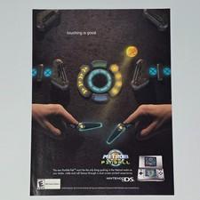 Metroid Prime Pinball Nintendo DS NDS Touching Is Good Print Ad/Poster