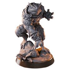 Toadfolk Monk – 32mm Resin Miniature | D&D 3D Printed Fantasy Figure