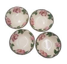 NEW Franciscan Desert Rose 6" Fruit Soup Bowls Made in England Set of 4