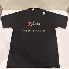 Camaro Z/28 Z28 Classic Look Racing Vintage Black Sz Large Men’s Cotton T-shirt