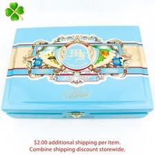My Father Cigars Robusto Blue Empty Wood Cigar Box 8.75" x 6" x 2"