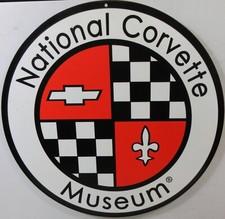 National Corvette Museum Metal Sign