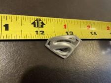 Superman Original S Pewter Lapel Pin DC Comics Vintage