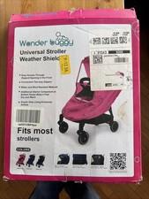 Wonder buggy Stroller Weather Shield Rain /Snow Cover. Waterproof Windproof Pink