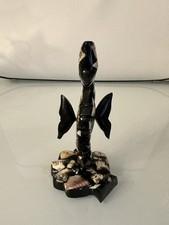 Wooden Patterned Seahorse Trinket