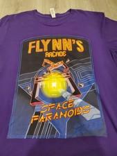 Flynn's Arcade Tshirt XL SPACE PARANOIDS Purple (TRON / DISNEY)