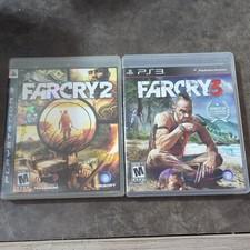 Far Cry 2 & Far Cry 3 Sony PlayStation 3 2008 PS3 Complete CIB 