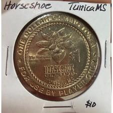 Horseshoe Casino $1 Gaming Tokens Lot Tunica MS Magnolia Binions Las Vegas NV