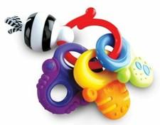 NEW Nuby Fun Keys Teether Ring Multi-color