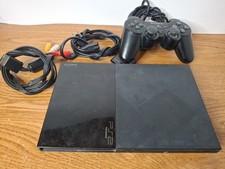 Sony PlayStation 2 PS2 Slim Black Console Bundle (SCPH-90001) Tested
