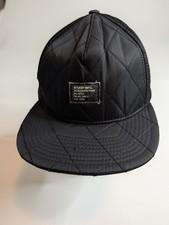 Stussy snap Back Quilted Baseball Hat Black