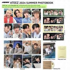 ATEEZ 2024 SUMMER PHOTOBOOK Photocard Postcard Slide Film Poster Playcode DVD