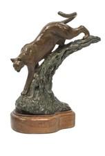 Charles Moyers THE STALKER Bronze Sculpture Nature Art Signed 11/16