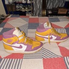 Nike Air Jordan 1 High OG Brotherhood Yellow/Purple High Top