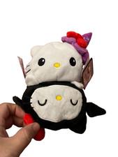 TEETURTLE ORIGINALl SANARIO PLUSHIE, WITCH + BAT HELLO KITTY, HALLOWEEN - NEW!