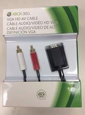 Original Genuine Microsoft Xbox 360 VGA HD AV Cable (B4S-00009)