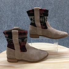 Toms Boots Womens 7.5 Laurel Desert Ankle Bootie Multicolor Pull On Block 740616