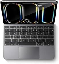 Magic Keyboard Case for Ipad Pro 13-Inch M4 2024: Wireless Aluminum Alloy