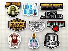 Modern Country Music Vinyl Sticker Lot (10 Pack) SET 1 band western cow boy girl