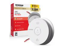 USI Hardwired and 10-Year Battery Backup Smoke Detector w/ Photoelectric Sensor