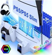 PS5 Slim Controller Charger+Cooling Station for PS5 Slim&Edition /Disc Version