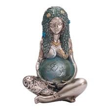 Goddess Statue Gaia Mother Earth Moon Nature Goddess Statue Resin Figurine