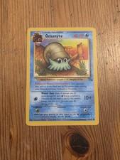 Pokémon TCG Omanyte Fossil 52/62 Unlimited 1999-2000 Wizards Base Set