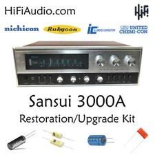 Sansui 3000a rebuild restoration kit repair filter capacitor upgrade