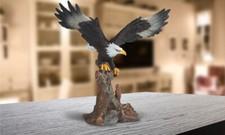 Eagle Landing on the Rock Statue 7"W Wild Animal Collectible Figurine Room Decor