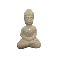Buddha Statue Figure Home Garden Sitting Meditating Sculpture Primitive Kathy