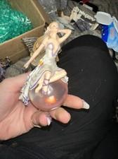 Nene Thomas Art Elemental Floral Fairy Statue On Glass Ball NT 134 Fairy Core