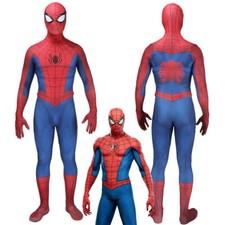 Spider Man PS4 Classic Suit Peter Parker Cosplay Costume For Kids Adult Bodysuit