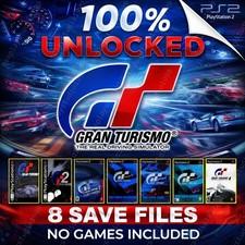 Gran Turismo 1 2 3 4  PlayStation 2 100% Unlock! All Cars! Tracks PS1 PS2