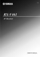 Yamaha RX-V461 Receiver Owners Manual