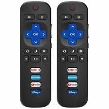 2 Pack Replacement for All Roku TV Remote Compatible for TCL-ONN-Hisense-Roku US