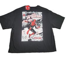 NEW Marvel Spiderman Mens XL Shirt Black Short Sleeve Comic Graphic
