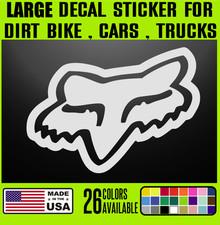 FOX - 6" to 30" Off Road ATV Racing Decal Sticker Dirt Bike Motocross 4 Wheeler