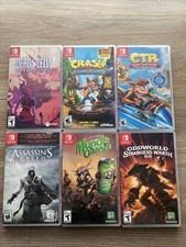 Nintendo Switch 6 Games Lot Crash Bandicoot Dead Cells CTR Assassins Creed