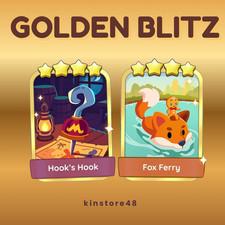 Mono Go GOLDEN BLITZ - HOOK'S HOOK - FOX FERRY 4⭐️Stickers🔥FAST RESPONSE