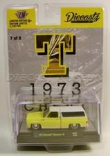 1973 '73 CHEVY CHEYENNE 10 PICKUP TRUCK YELLOW #7 DIECASTZ M2 MACHINES 2022