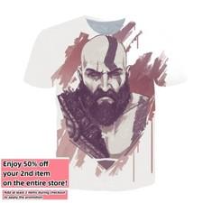 Video Game God Of War T-Shirt Double-Sided Adult Men's Size Large Medium Small