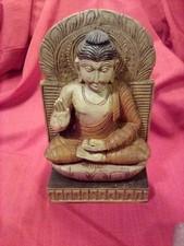 10" Vintage Tibet Tibetan Buddhism Temple Buddha Statue
