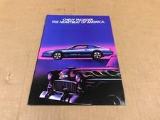 Vintage Chevy Thunder Dealership Salesman Brochure